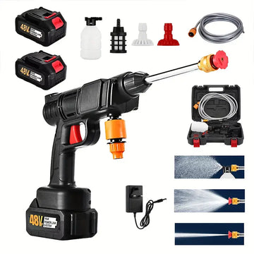 High pressure washer gun