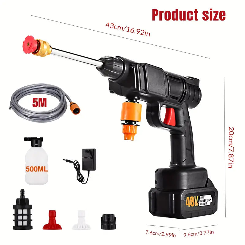 High pressure washer gun