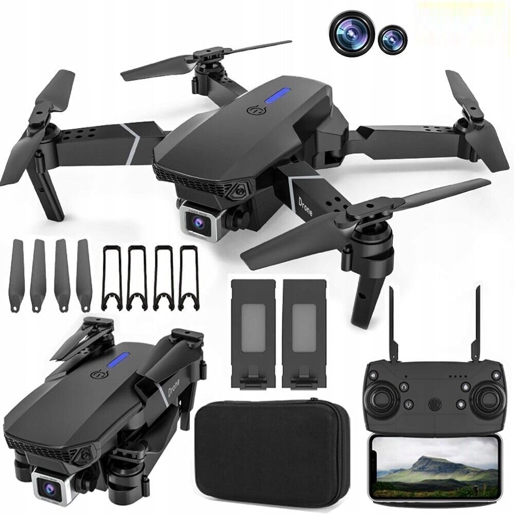 E88 pro drone 2 battery 2 camera
