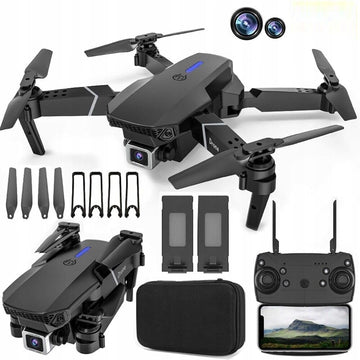 E88 pro drone 2 battery 2 camera